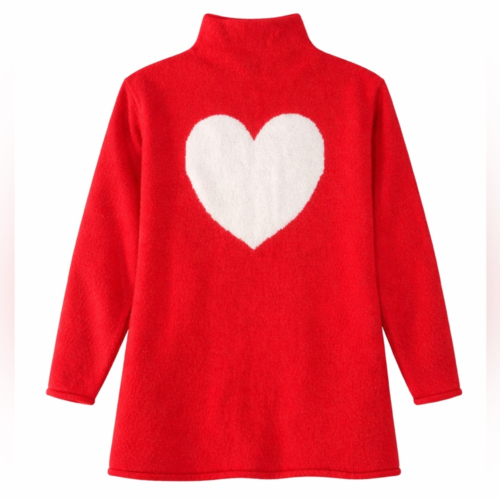 Cupcakes and Cashmere Red Heart Sweater XS Cozy‎ Valentine Love Core - Picture 2 of 8